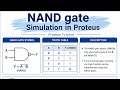 Nand gate - using proteous....#ece #electronics #electronicmusic