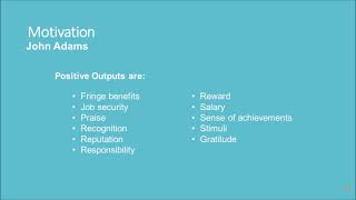 B BUSINESS MANAGEMENT - UNIT 2.4 MOTIVATION