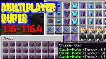 Minecraft 1.16.4 ALL WORKING MULTIPLAYER DUPLICATION METHODS! How to DUPE in Minecraft 1.16.3