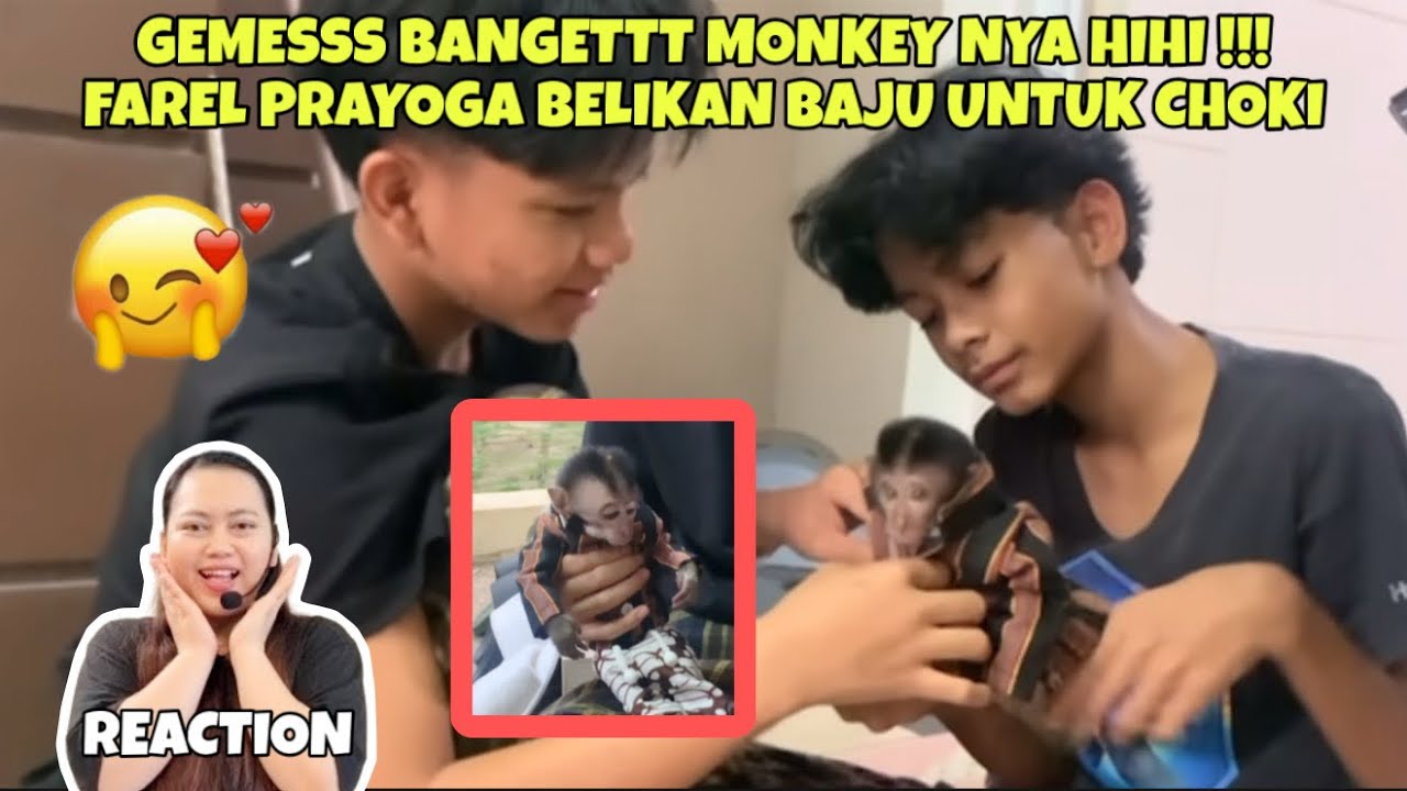 GEMESSS BANGETTT MONKEY NYA HIHI !!! FAREL PRAYOGA BELIKAN BAJU UNTUK CHOKI (REACTION)