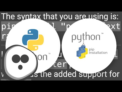 What do square brackets mean in pip install?
