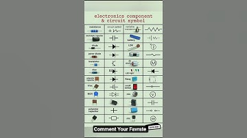 Electronics component & circuit symbol 😱🤯 #electronic #circuit #physics #symbols #tips