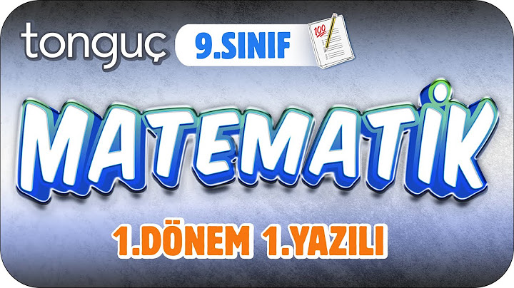 9.Sınıf Matematik 1.Dönem 1.Yazılıya Hazırlık 📑 #2024
