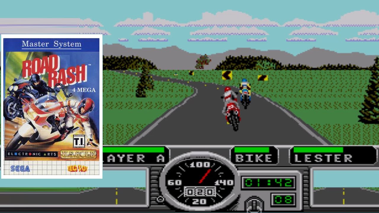 Road Rash - Master System - Gameplay - YouTube