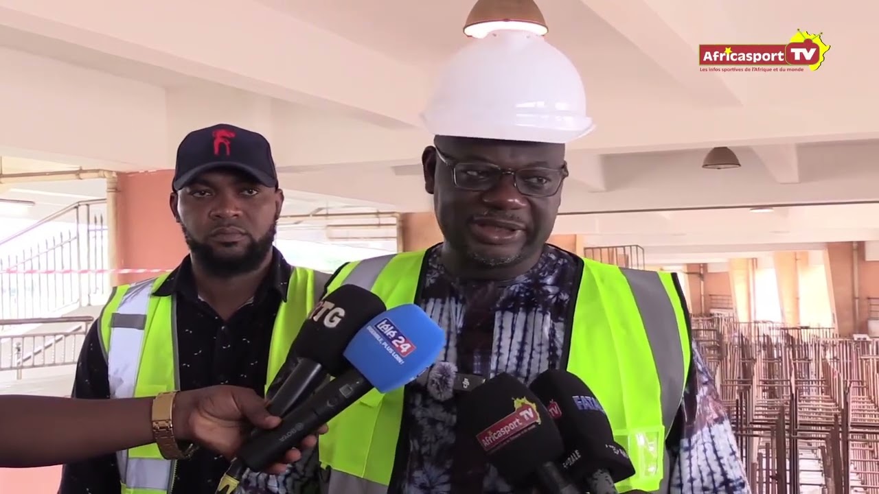 Infrastructures sportives : un inspecteur de la CAF a séjourné récemment à Conakry Reportage