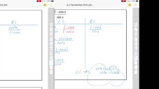 Math 621B Section 6.3: Intro to Trig Identities (2/2)