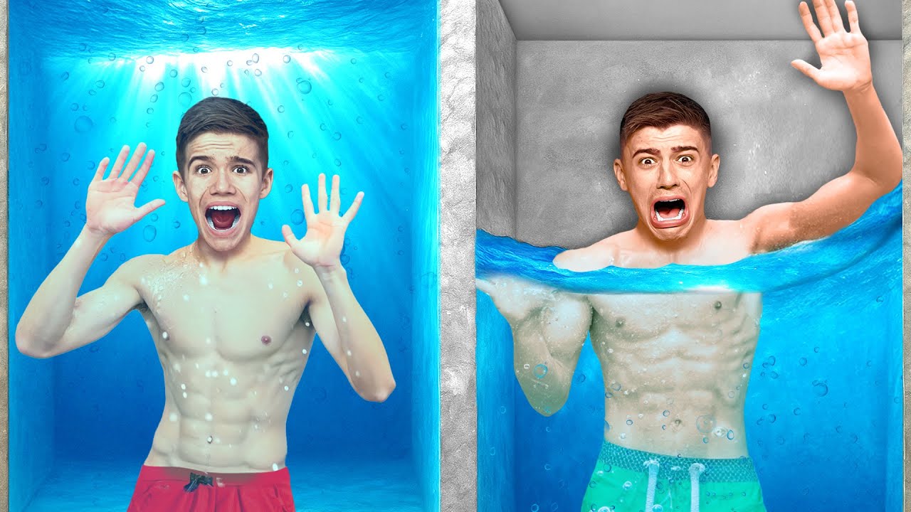 Кто Последний Покинет ВОДНЫЙ БОКС Челлендж !