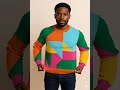 The Prism Sweater ✨📐 #vandeezcreations #designerinspiration #crochet #designerlife #mensfashion