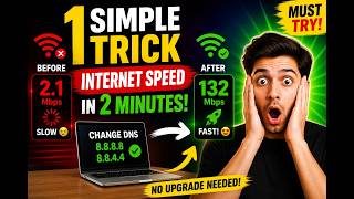 Boost Your Internet Speed in 2 Minutes! 🚀 (Simple DNS Trick That Actually Works)