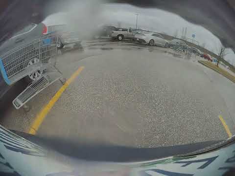 Ghost Shopping cart thinks twice before hitting my Tesla (part 1)