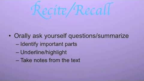 SQ3R- Learning Strategy