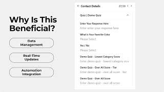 Map Quiz Results to Custom Fields