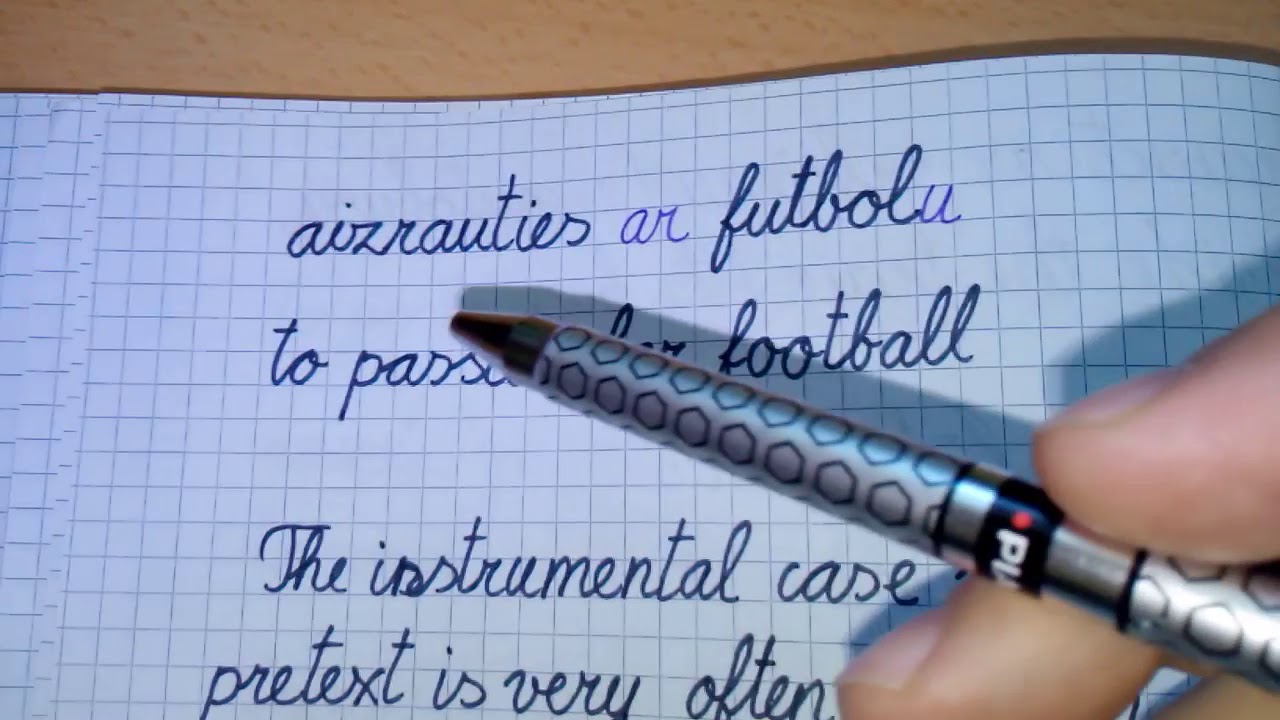 Instrumental case in Latvian grammar