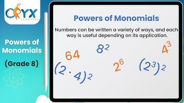 Powers of Monomials | Grade 8 Math | Oryx Learning