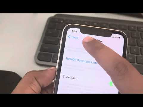 How to set allowed apps during downtime in iPhone
