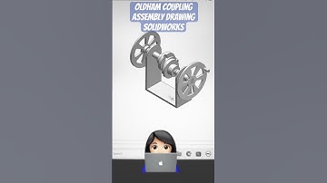 Oldham coupling assembly drawing SolidWorks #oldham #couple #animation #solidworks #shorts #youtube