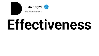 Effectiveness Synonyms | Thesaurus | Similar Words 