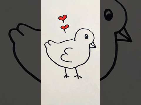 رسم كتكوت كيف ترسم كتكوت كيوت خطوة خطوة رسم سهل للاطفال تعليم الرسم للمبتدئين Shorts 