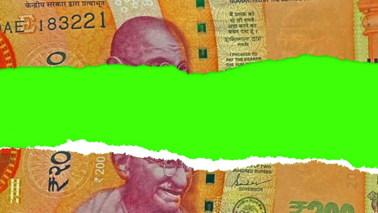 200 rupee note Tear effect  Green screen #greenscreen #200rupeenote #ruppes