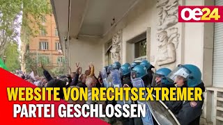 Website von rechtsextremer Partei in Italien geschlossen