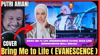 PUTRI ARIANI - Bring Me to Life cover (EVANESCENCE) VOCAL COACH REACTION