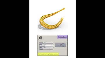 Grasshopper Command (Evaluate Curve) #shorts