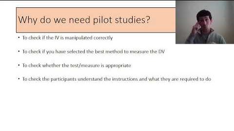 Research methods pilot studies