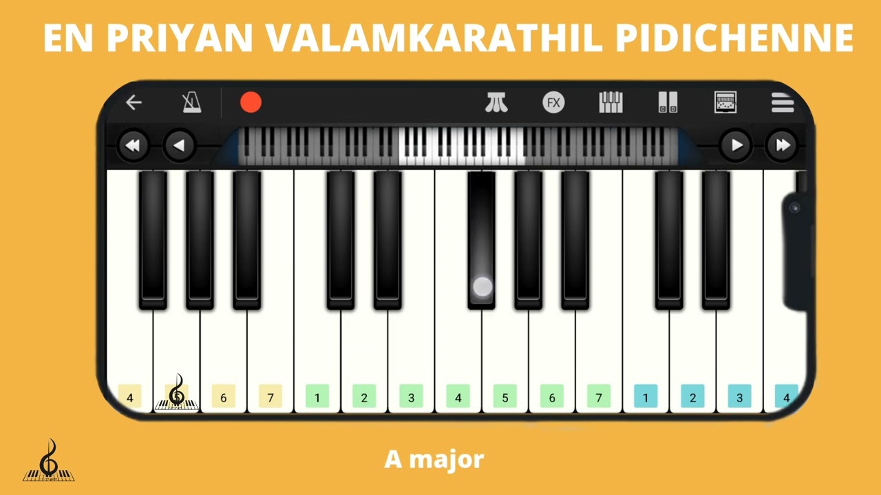 EN PRIYAN VALAMKARATHIL PIDICHENNE NADATHIDUNNU | Keyboard Tutorial | Church Piano