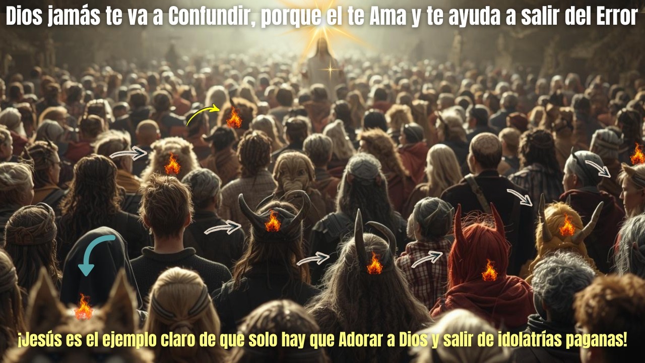 Dios jamás te va a Confundir, porque el te Ama y te ayuda a salir del Error