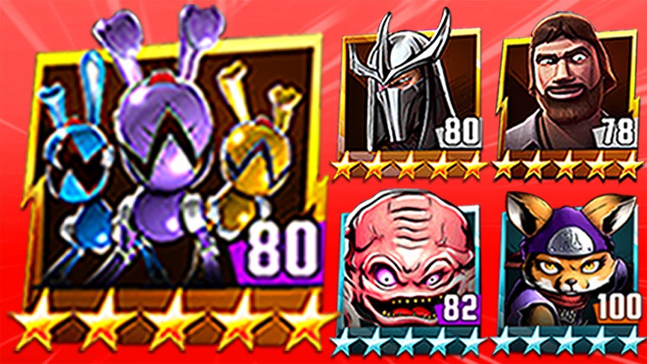 TMNT Legends B.U.N.N.I.E.S, Shredder, Krang Classic, Alopex, Chris Bradford