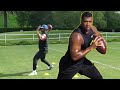 Russell wilsons qb drills to improve pocket presence release  footwork