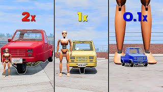 Giant VS Medium VS Smallest Car - Which Pigeon is Better? - BeamNG Drive