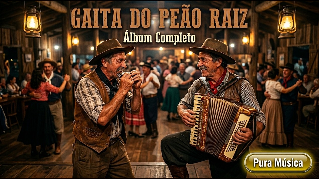 GAITA DO PEÃO RAIZ  🎵 Álbum Completo   🪗 Vaneirão Gaúcho Tradicional com Gaita e Sanfona