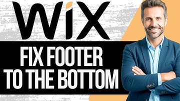 How To Fix Footer To Bottom Of Page in Wix