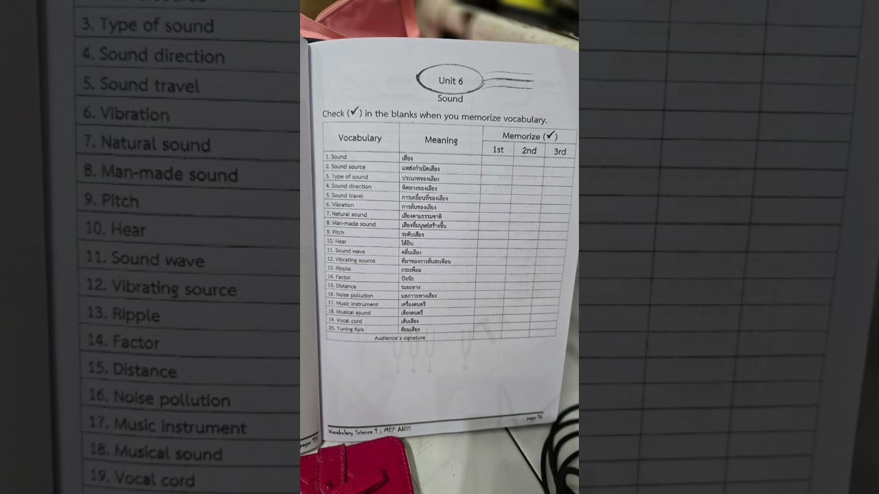 P1 Sci Sol-La Unit 6