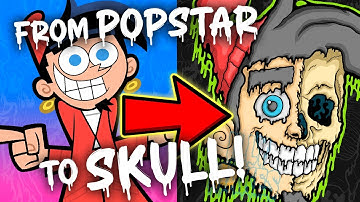 Turning Chip Skylark Into a Drippy Skull | Lo-Fi Procreate Timelapse Art