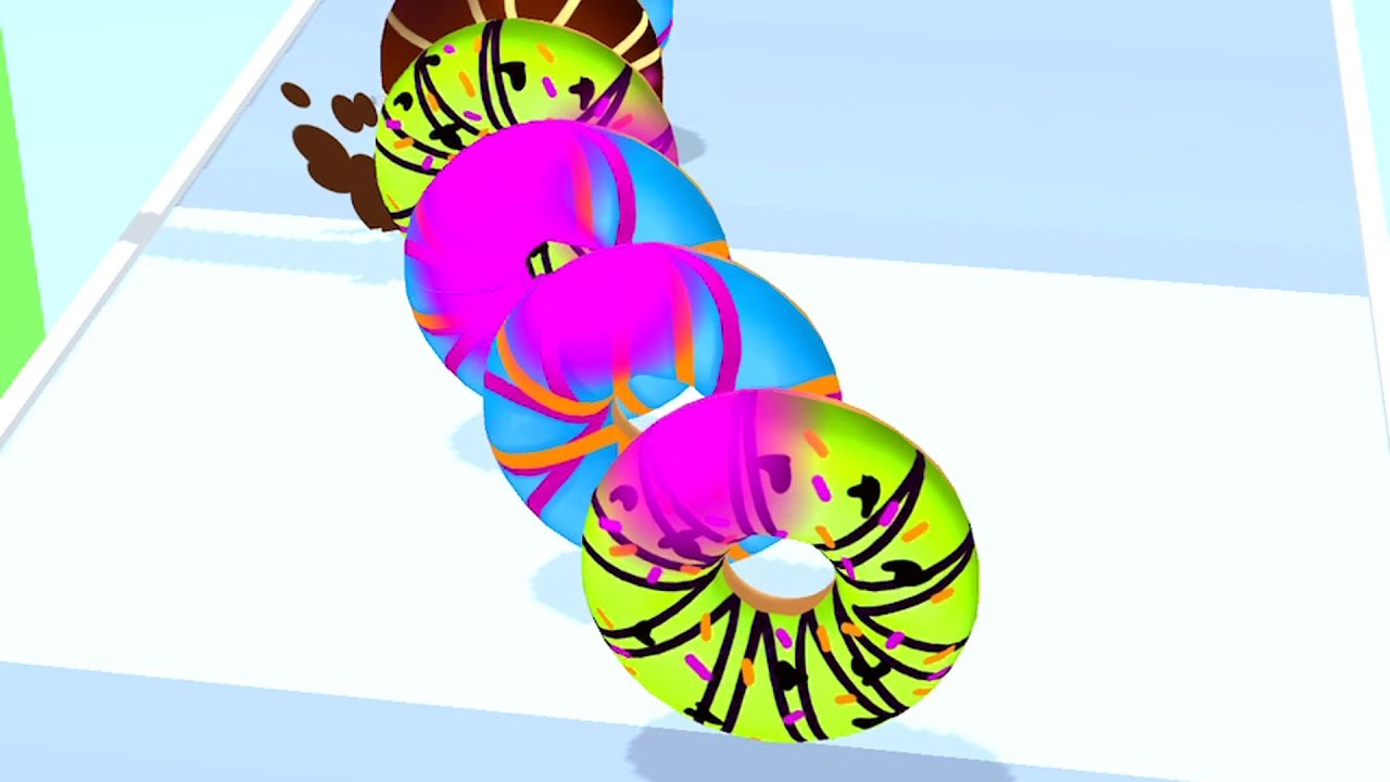 Donut Stack 3D 😥👩‍🦱 IOS Android Gameplay Levels #5 ALCO9 UAU32