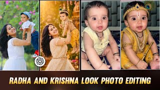 Trending Baby Krishna and Radha Look Photo Editing Prompt | Krishna And Radha Baby Photo Prompt screenshot 5