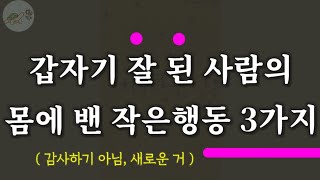 🐢운이 좋은 사람들은 이 행동이 몸에 배어있습니다/잠잘때 듣는 이야기 soft voice asmr