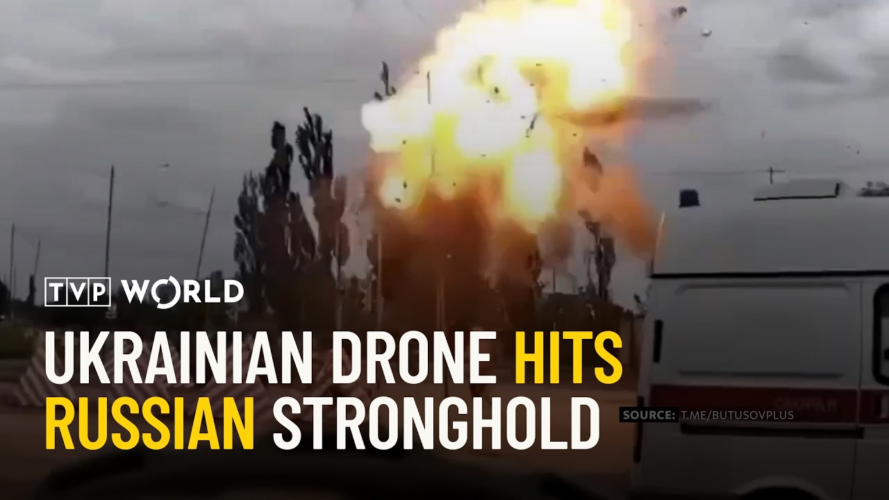 Russian checkpoint goes up in flames | Military Mind
