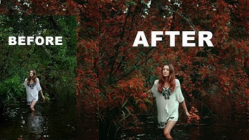 Creative Red Color Grading Tutorial In Photoshop