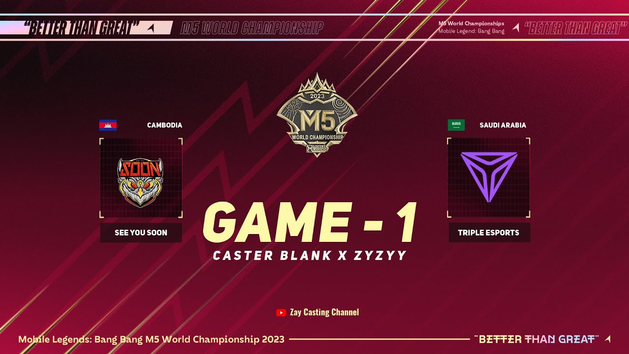 [Game - 1] SEE YOU SOON vs TRIPLE ESPORTS [M5 World Championship] - YouTube