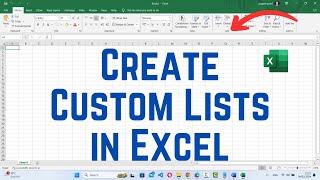 How to Create Custom Lists in Excel