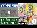 Lesson 75 – Shatabhisha Nakshatra Jatak, born in Shatabhisha Nakshatra, people born in Shatabhisha Nakshatra