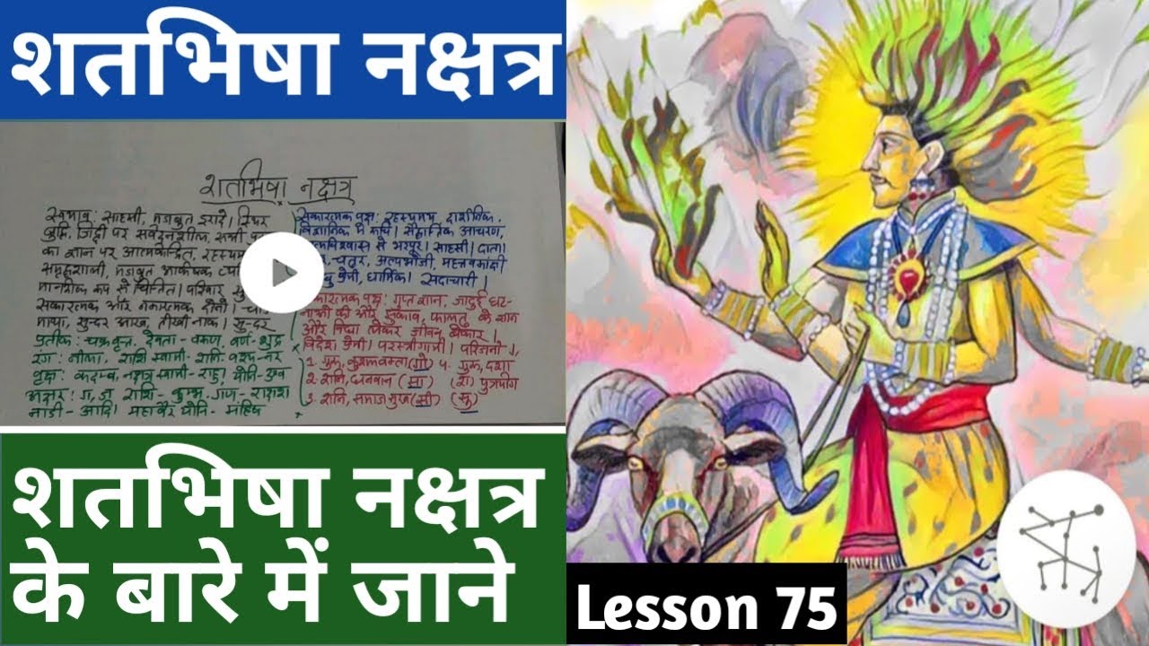 Lesson 75 – शतभिषा नक्षत्र जातक, शतभिषा नक्षत्र में जन्म, people born in shatabhisha nakshatra