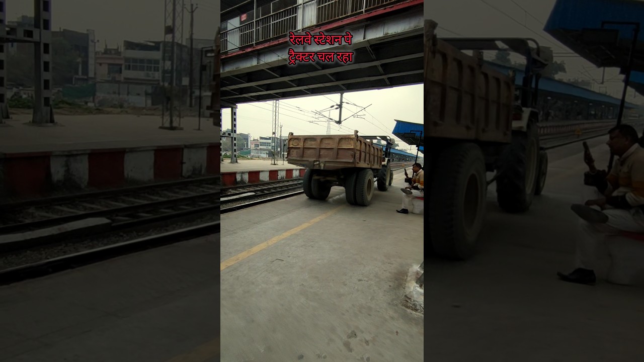 Railway Platform Per Chala Tractor 🚜. 