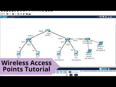 How to add a wireless access point into your network in CISCO Packet Tracer