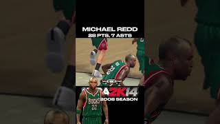 Michael Redd 28 PTS, 7 ASTS vs RAPTORS #nba2k