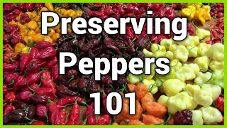 How to preserve peppers - Dehydrating and freezing methods