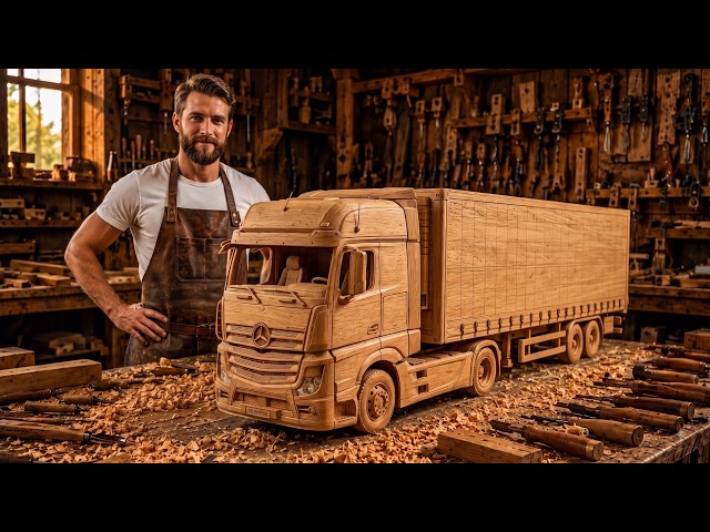 He Built a Full-Size Wooden Truck From Scratch! 🌲🛻 - YouTube